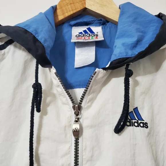 Vintage 1990s Adidas Half Zip Anorak Windbreaker Rare Jacket Mens Medium